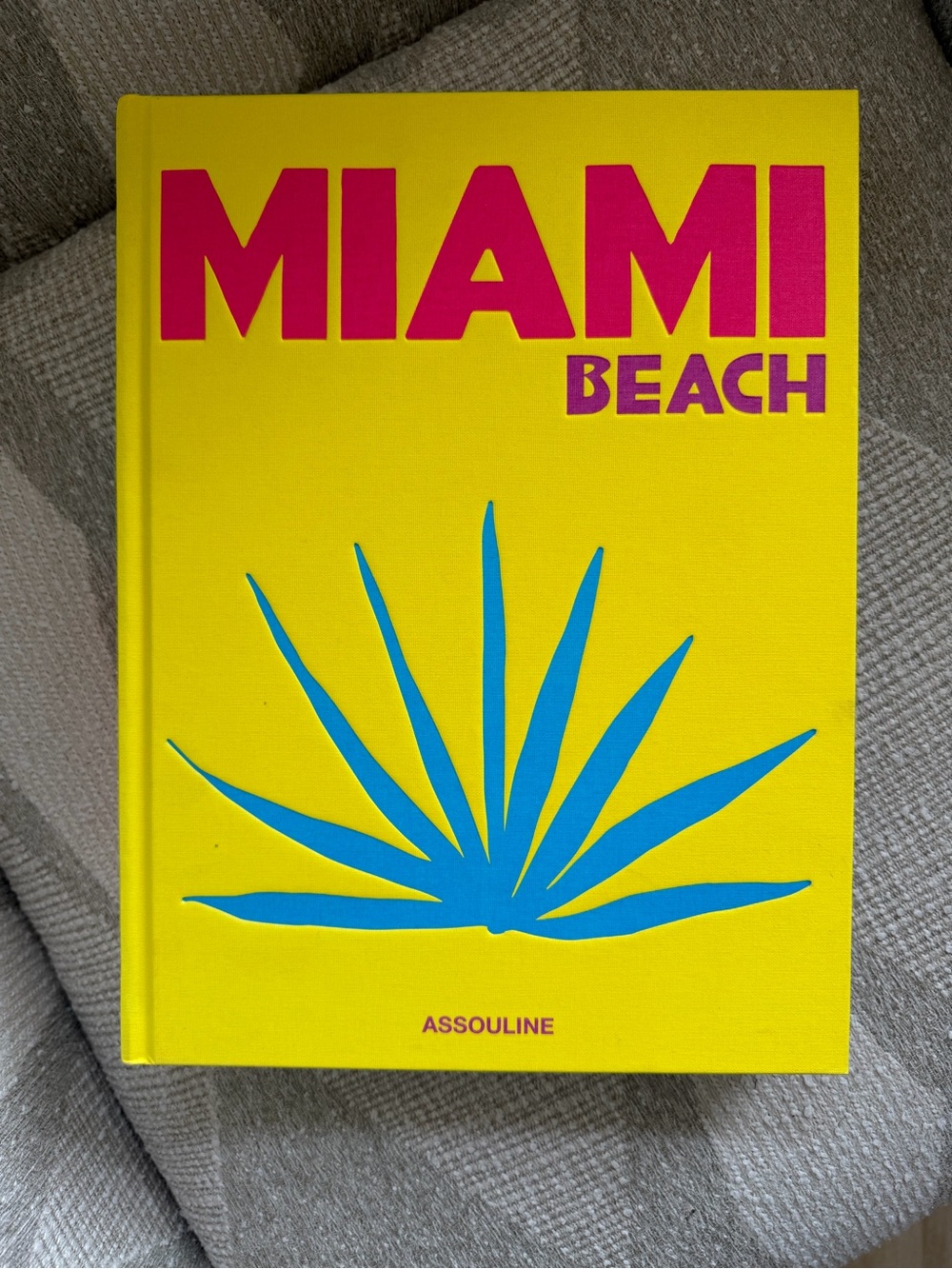 Assouline MIAMI BEACH Hardcover in Yellow with Pink and Blue Accents